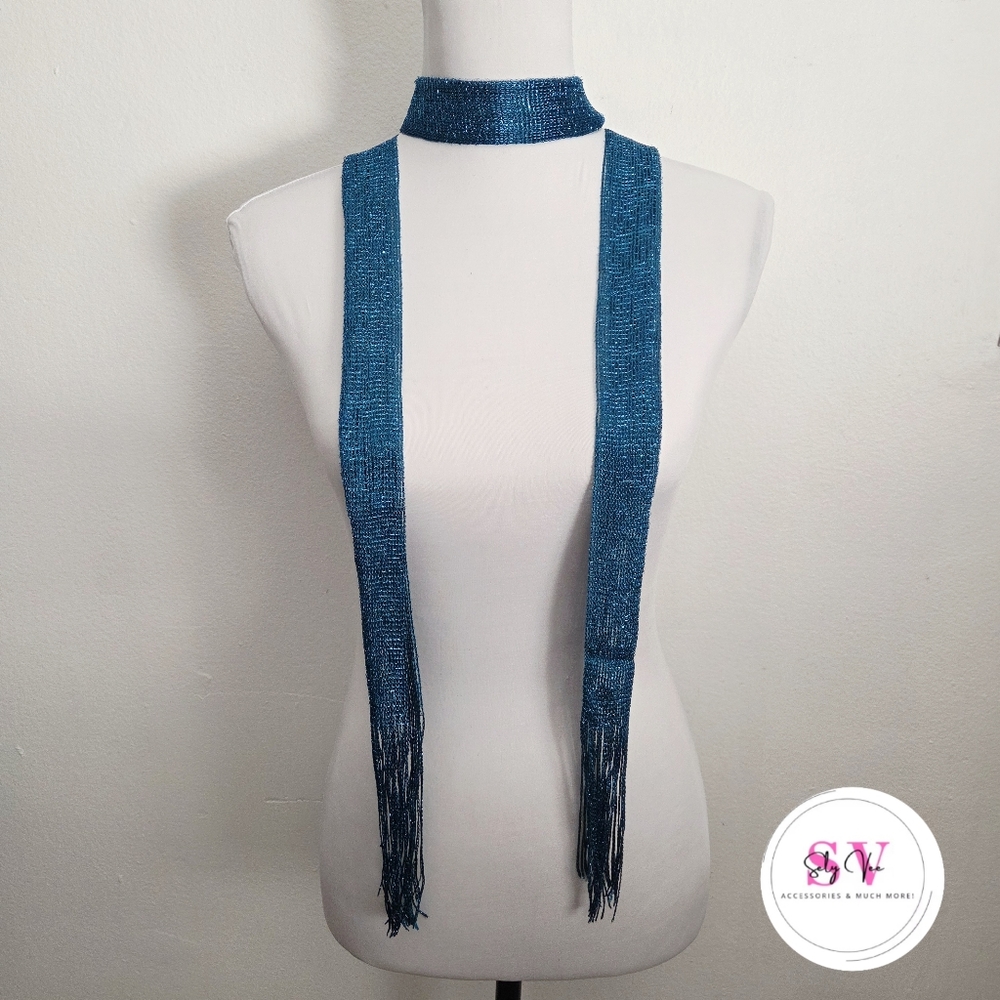 Teal wrap around scarf
